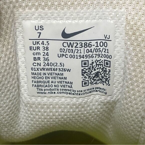 Nike Crater Impact CW2386-100 Women's Summit White Grey Fog Sneakers Size 7 - Picture 4 of 16